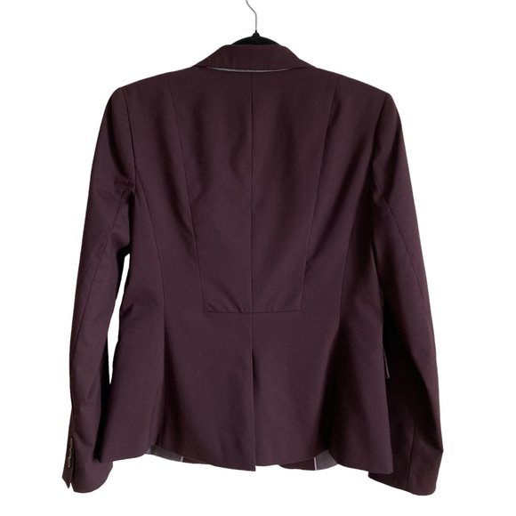 Banana Republic Blazer Burgundy Office Siren Business Casual Size 4 Small - Picture 7 of 15
